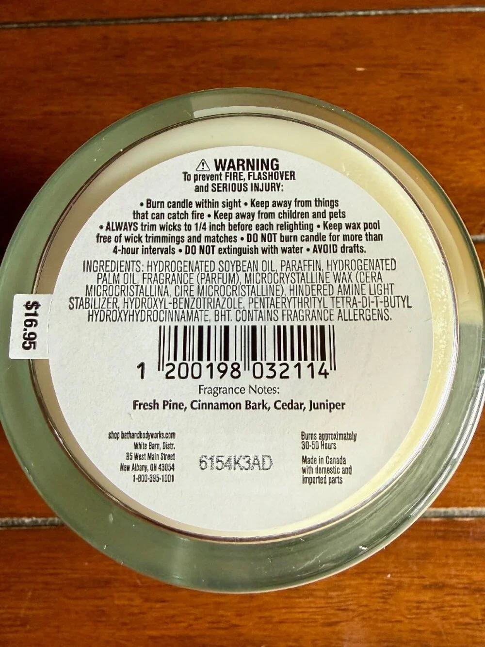 NEW CINNAMON PINECONE Single Wick Candle Bath & Body Works
